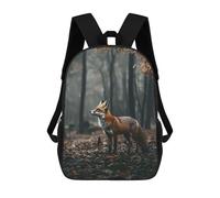 sinyumoney Red Fox in Forest Zaino, Borsa Scolastica Stampata in 3D, Borsa Per Il Pranzo Scolastico, Zaino Da Viaggio, Zaino Per Amici, Zaino Scolastico Per Ragazze E Ragazzi 17inch