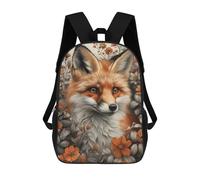 sinyumoney Red Fox in Spring Forest Zaini Casual Per Bambini, Borse Scolastiche Per Ragazzi E Ragazze, Zaini Per Libri, Zaini 17inch