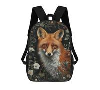 sinyumoney Red Fox In The Garden Zaini Casual Per Bambini, Borse Scolastiche Per Ragazzi E Ragazze, Zaini Per Libri, Zaini 17inch