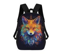 sinyumoney Red Fox Potrait Abstract Zaini Per Bambini, Zaini Scolastici Personalizzati 3D Per Ragazzi E Ragazze, Zaini Scolastici Grandi, Zaini Casual Da Giorno 17inch