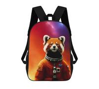 sinyumoney Red Panda Astronaut in Space Zaini Per Bambini Zaino Scolastico Borsa Scolastica Stampata in 3D Borsa Scolastica Per Ragazzi Studenti Delle Scuole Elementari E Medie 17inch