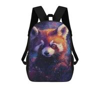 sinyumoney Red Panda in Space Zaino Per Bambini Zaino Scolastico Borsa Scolastica Borsa Scolastica Alla Moda Stampata in 3D Per Ragazzi Studenti Delle Scuole Elementari E Medie 17inch