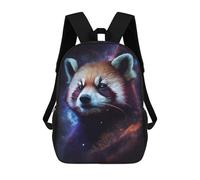 sinyumoney Red Panda in Space Zaino Scolastico, Borsa Da Lavoro Resistente Per Laptop Per Ragazze E Adolescenti 17inch