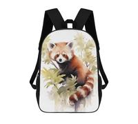 sinyumoney Red Panda Watercolor Zaino Per Bambini, Borsa Scolastica Di Grande Capacità, Zaino Per Studenti, Zaino Per Ragazzi, Ragazze, Adulti, Adolescenti 17inch