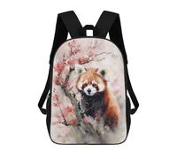 sinyumoney Red Panda Watercolor Zaino Scolastico Stampato in 3D, Borse Scolastiche Per Ragazzi E Ragazze, Zaino Per Laptop Per Bambini/studenti/adulti 17inch
