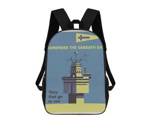sinyumoney REMEMBER THE SABBATH SEA Zaino Per Bambini E Bambine, Zaino Da Giorno, Scuola Primaria, Perfetto Per Il Ritorno A Scuola O Per L'educazione Fisica, Regali E Viaggi 17inch