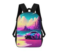 sinyumoney Retro Car 14 Zaino Per La Scuola Stampato in 3D Borsa Scolastica Per Ragazzi E Ragazze Zaino Per Bambini Zaino Da Viaggio 17inch