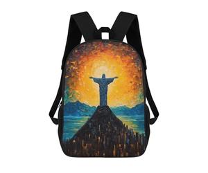 sinyumoney Rio Art Zaino Scolastico Alla Moda Per Studenti, Adatto A Ragazzi E Ragazze, Ideale Per Viaggi All'aperto E Attività Ricreative. 17inch