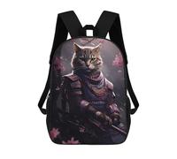 sinyumoney Robot Cat Cyborg - Zaino per bambini, con stampa 3D, per ragazzi e adolescenti, studenti, Noble Japanese Cat, 17"