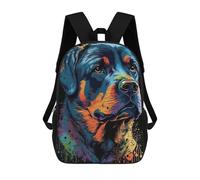 sinyumoney Rottweiler Style 2 Zaini Stampati in 3D Per Bambini, Zaini Scolastici, Borse Scolastiche, Zaini Alla Moda Per Ragazzi, Studenti Delle Scuole Elementari E Medie 17inch