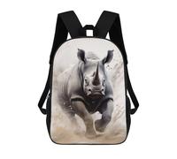 sinyumoney Running Black Rhino Zaino Scolastico Zaino Per Bambini Borsa Scolastica Di Grande Capacità Zaino Per Bambini Per La Scuola Zaino 3D Borsa Per Libri Regali Per Bambini 17inch