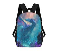 sinyumoney Sacred Coral Dragon Zaino Scolastico Alla Moda Per Studenti, Adatto A Ragazzi E Ragazze, Ideale Per Viaggi All'aperto E Attività Ricreative. 17inch