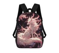 sinyumoney Sakura Kitsune Fox Zaino Scolastico Per Bambini, Borsa Scolastica Stampata in 3D Per Ragazzi, Studenti Delle Scuole Elementari E Medie 17inch