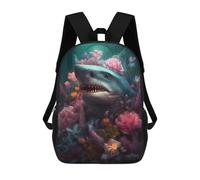 sinyumoney Shark Fish Ethereal Zaino Per La Scuola Stampato in 3D Borsa Scolastica Per Ragazzi E Ragazze Zaino Per Bambini Zaino Da Viaggio 17inch