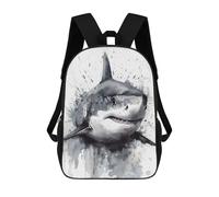 sinyumoney Shark Ocean Majesty Zaini Casual Per Bambini, Borse Scolastiche Per Ragazzi E Ragazze, Zaini Per Libri, Zaini 17inch