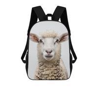 sinyumoney Sheep Face Zaino Scolastico Alla Moda Per Studenti, Adatto A Ragazzi E Ragazze, Ideale Per Viaggi All'aperto E Attività Ricreative. 17inch