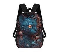 sinyumoney Siamese Cat Chimerical Zaino Per La Scuola Stampato in 3D Borsa Scolastica Per Ragazzi E Ragazze Zaino Per Bambini Zaino Da Viaggio 17inch