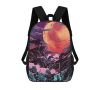 sinyumoney Silent Planet A Lone Warrior's Journey Zaino Scolastico Per Bambini Alla Moda Casual Zaini Per Bambini Stampati in 3D Borse Scolastiche Per Ragazzi Zaino Grande 17inch