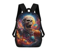 sinyumoney Skull Basketball Chaos Zaino Scolastico Alla Moda Per Studenti, Adatto A Ragazzi E Ragazze, Ideale Per Viaggi All'aperto E Attività Ricreative. 17inch