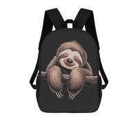 sinyumoney Sleeping Cute Sloth Illustration Zaini Scolastici Per Bambini Stampati in 3D 17inch Zaini Scolastici Per Bambini Alla Moda Casual Ad Alta Capacità Borse Da Viaggio Per Libri