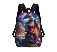 sinyumoney Sleeping Koala in Bloom Zaino Scuola Per Ragazze E Ragazzi Grande Zaino Leggero Per Bambini E Studenti, Astral Dragons Dream, 17"