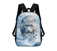sinyumoney Snow Leopard in Winter Zaino Scolastico Impermeabile, Zaino Da Viaggio, Borsa Per Computer Per Campeggio, Avventure All'aria Aperta E Viaggi Quotidiani 17inch