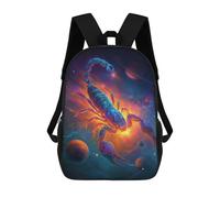 sinyumoney Snow Leopard Moonlit Mountain Zaino Scuola Bambini Stampato 3D Per Bambini Zaino Da Viaggio Ad Alta Capacità Zaini Per Libri Da 17 Pollici Per Bambini, Stile 8, 17"