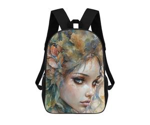 sinyumoney Softness - Zaino per bambini, con stampa 3D, per ragazzi e adolescenti, Crown Of Autumn Leaves, 17"