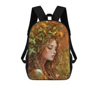 sinyumoney Softness - Zaino per bambini, con stampa 3D, per ragazzi e adolescenti, Whispers Of Autumn, 17"