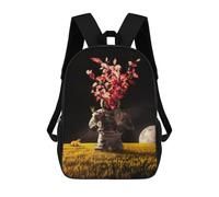 sinyumoney Space Astronaut with Tree Head on Moon Zaino Per Ragazzi, Studenti Adolescenti, Zainetti Per Ragazze, Borse Per Bambini, Scuola Elementare, Scuola Media, Borsa Per Libri 17inch
