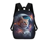 sinyumoney Space Cat Adventure -7 Zaino Per Bambini Zaino Divertente E Alla Moda Borsa Per Libri Per Ragazzi E Adolescenti Borse Scolastiche Stampate in 3D Per Ragazzi 17inch