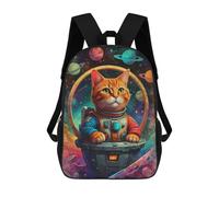 sinyumoney Space Cat Astronaut Zaino Per La Scuola Stampato in 3D Borsa Scolastica Per Ragazzi E Ragazze Zaino Per Bambini Zaino Da Viaggio 17inch