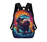 sinyumoney Space Dog Adventure -93 Zaino Scolastico Per Computer, Ideale Per Scuola/lavoro/viaggi - Perfetto Per Viaggi, Lavoro E Uso Quotidiano 17inch
