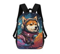 sinyumoney Space Dog Explorer-180 Zaini, Zaino Per Bambini, Borsa Scolastica Per Studenti, Zaini Da Viaggio Stampati in 3D, Zaino Accessorio Moda, Zaini Impermeabili Per Bambini 17inch