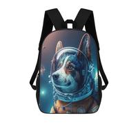 sinyumoney Space Dog Fantasy Zaino Per Bambini, Borsa Scolastica Per Ragazzi E Adolescenti, Regalo, Zaino Da Viaggio, Zaino Scolastico, Borsa Per Libri 17inch
