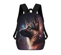 sinyumoney Space Dog Portrait -2 Zaino Scolastico Alla Moda Per Studenti, Adatto A Ragazzi E Ragazze, Ideale Per Viaggi All'aperto E Attività Ricreative. 17inch