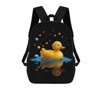 sinyumoney Space Duck Goose 2 Zaino Per Bambini, Borsa Scolastica Di Grande Capacità, Zaino Per Studenti, Zaino Per Ragazzi, Ragazze, Adulti, Adolescenti 17inch