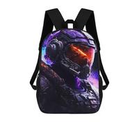 sinyumoney Space Explorer Helmet Artwork Zaino, Borsa Scolastica Stampata in 3D, Borsa Per Il Pranzo Scolastico, Zaino Da Viaggio, Zaino Per Amici, Zaino Scolastico Per Ragazze E Ragazzi 17inch