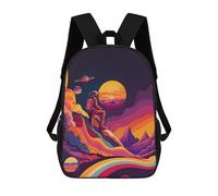 sinyumoney Space Explorer's Journey -2 Zaino Per Bambini, Zaino Scolastico Stampato in 3D, Zaino Per Ragazzi E Ragazze, Borsa Scolastica Regolabile Per La Scuola Primaria 17inch