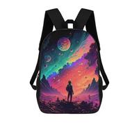 sinyumoney Space Explorer's Journey -6 Zaini Per Bambini Zaino Scolastico Borsa Scolastica Stampata in 3D Borsa Scolastica Per Ragazzi Studenti Delle Scuole Elementari E Medie 17inch