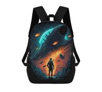 sinyumoney Space Explorer's Journey -7 Zaino Scolastico Stampato in 3D Zaini Casual Per Bambini Borsa Scolastica Stampata in 3D Per Ragazzi Delle Elementari E Delle Medie 17inch