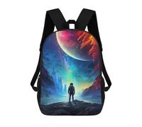 sinyumoney Space Explorer's Journey Zaino Scolastico Grande Per Ragazzi Per Adolescenti Ragazze Ragazzi Donne Uomini 17inch