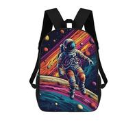 sinyumoney Space Odyssey Astronaut's Journey Zaini Stampati in 3D, Borsa Scolastica Casual Per Bambini, Borsa Scolastica Alla Moda Per Ragazzi, Studenti Delle Scuole Medie 17inch