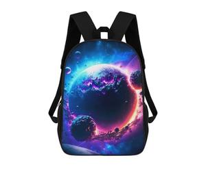 sinyumoney Space Planet Galaxy Zaino Scolastico Per Bambini Da 17 Pollici, Zaino Casual Da Viaggio Per Ragazzi E Ragazze, Zaino Da Giorno Di Grande Capacità 17inch