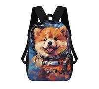 sinyumoney Space Pup Adventure -11 Zaino Scolastico Stampato in 3D, Borse Scolastiche Per Ragazzi E Ragazze, Zaino Per Laptop Per Bambini/studenti/adulti 17inch