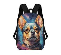 sinyumoney Space Pup Portrait -1 Zaino Per Bambini, Borsa Scolastica Di Grande Capacità, Zaino Per Studenti, Zaino Per Ragazzi, Ragazze, Adulti, Adolescenti 17inch