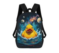 sinyumoney Space Rubber Duck Stampa Zaino Per Bambini, Borsa Scolastica Per Adulti E Bambini, Zaino Da Viaggio Per Tutti I Giorni 17inch