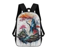 sinyumoney Sphynx Cat Renaissance Zaino Ronaldo, Zaino per bambini, Zaino per scuola per studenti, Zaino per libri, Zaino per scuola stampato in 3D per bambini e ragazze, Cherry Blossom 8, 17"