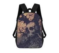 sinyumoney Spooky Skull Halloween Zaino Scolastico Zaino Per Bambini Borsa Scolastica Di Grande Capacità Zaino Per Bambini Per La Scuola Zaino 3D Borsa Per Libri Regali Per Bambini 17inch