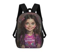 sinyumoney Spooky Skull with Glowing Eye Zaini Stampati 3D Per Bambini Zaini Alla Moda E Casual Per Il Giorno Borse Da Viaggio, Zaini All'aperto Per Ragazzi E Ragazze, Stile-12, 17"